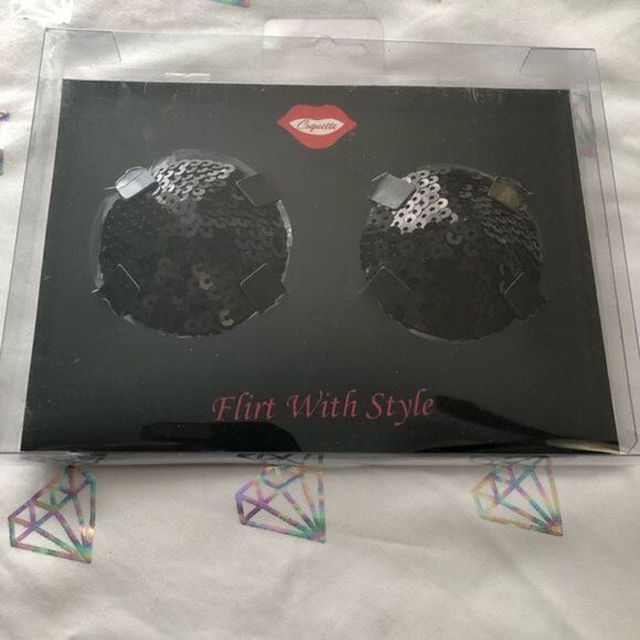 COQUETTE NWT black sequin coverups - Picture 1 of 2